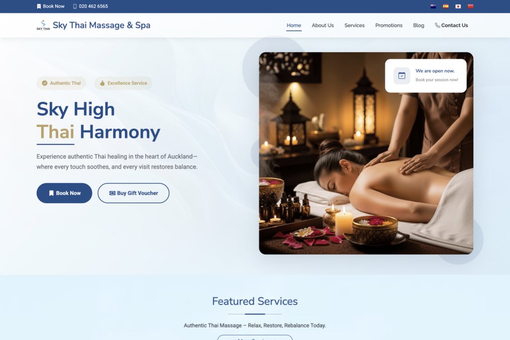Thai Massage Website